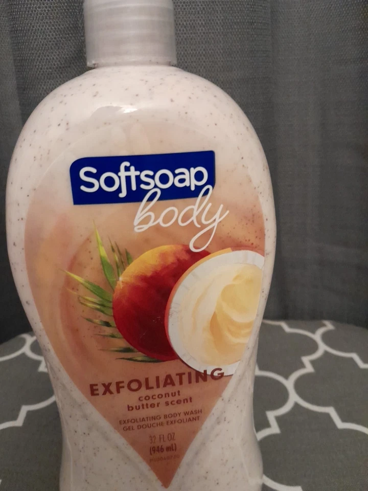 Мягкое мыло отшелушивающий насос для тела, скраб с кокосовым маслом — 32 жидких унции - Изображение 3 из 4