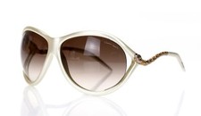 ROBERTO CAVALLI Women's Ivory Pearl 'Caph' Designers Oversized Sunglasses 137908