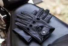 MEN'S GENUINE TOP QUALITY LEATHER DRIVING GLOVES SWIFT WEARS