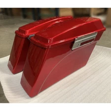 Gloss Red Hard Saddle Bags Saddlebags Fits For 93-13 Harley Road King Glide FLHT