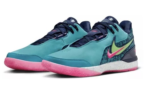 Nike Zoom Lebron NXXT Gen AMPD Men's Shoes South Beach Miami Sz9.5 FJ1566 300 - Picture 3 of 6
