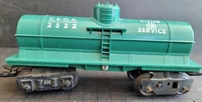 Marx O-Gauge 2532 - Cities Service CSOX GREEN Tanker Train Car