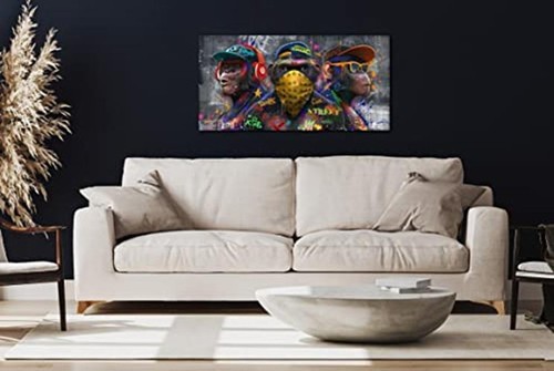 JKWALL77 Banksy Street Wall Art - Graffiti Abstract  Assorted Sizes , Colors  - Picture 37 of 120