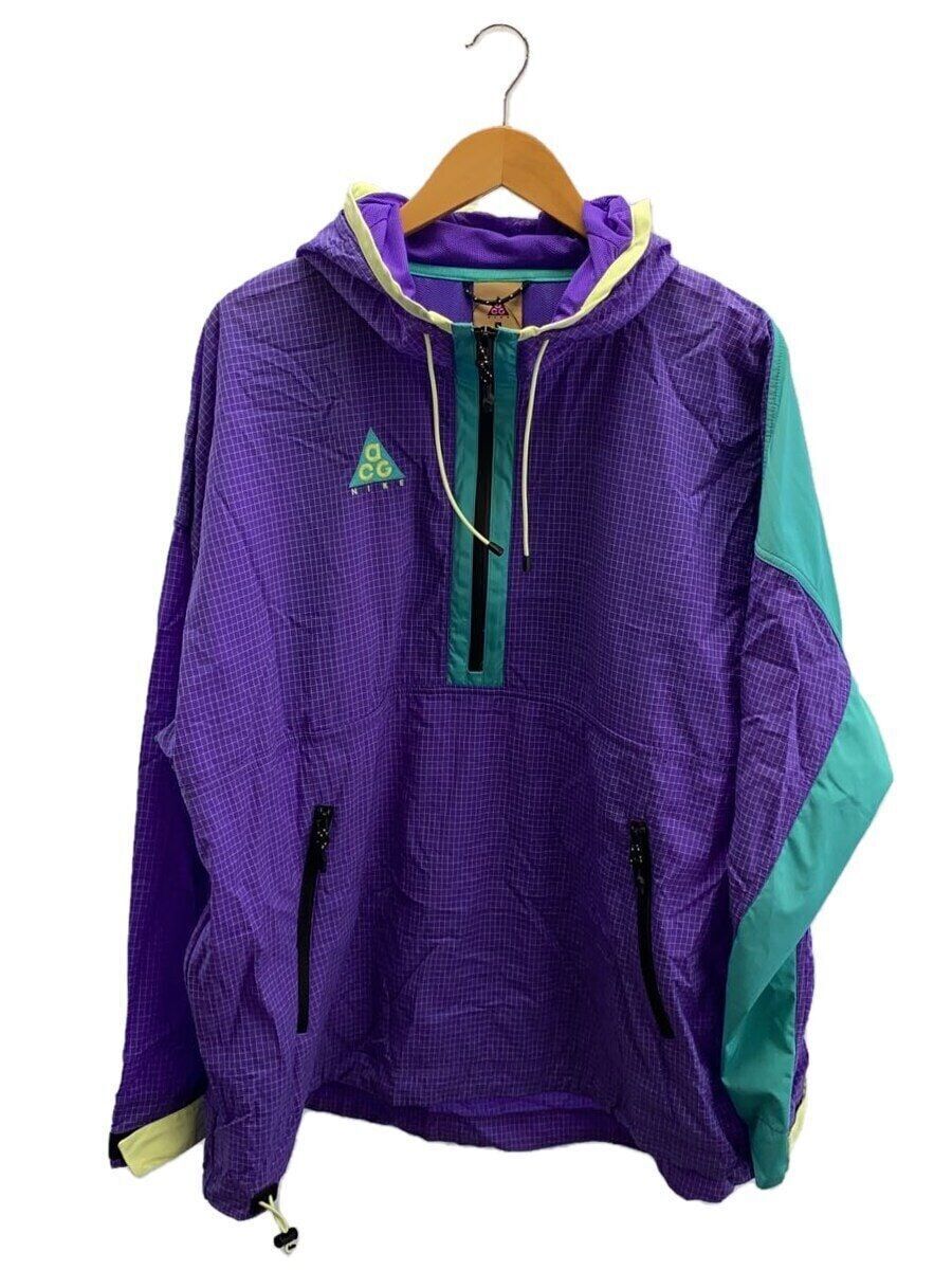 NIKE ACG nylon jacket L Purple check 931907-560 Used | eBay NIKE ACG nylon jacket L Purple check 931907-560 Used | eBay