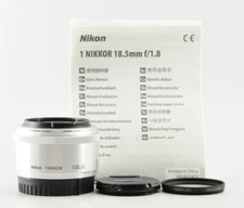 Mint Nikon 1 NIKKOR 18.5mm F/1.8 Lens Silver for Nikon From Japan #3532