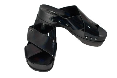 dkny wave platform sandals