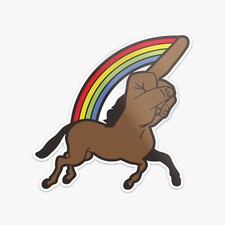 Fuckyouincorn Vinyl Sticker Car Bumper Decal