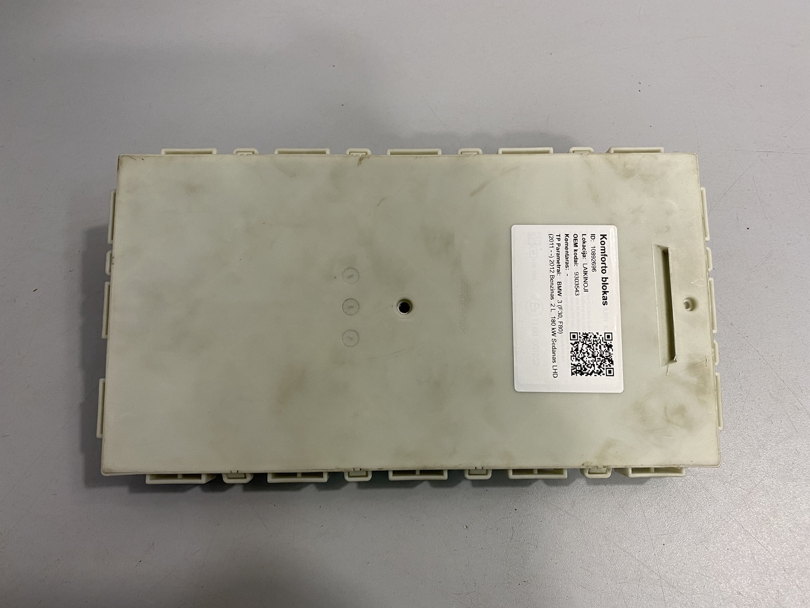 BMW 3 F30 Comfort Control Unit 2012 9303543 OEM | eBay