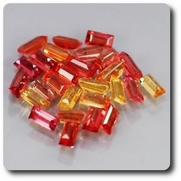 Saphir multicolore pour création de bague arc-en-ciel lot de 27 pierres de Tanzanie