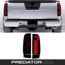SMOKED REAR LED TAIL LIGHTS LAMPS PAIR FOR NISSAN NAVARA D40 2004-2014