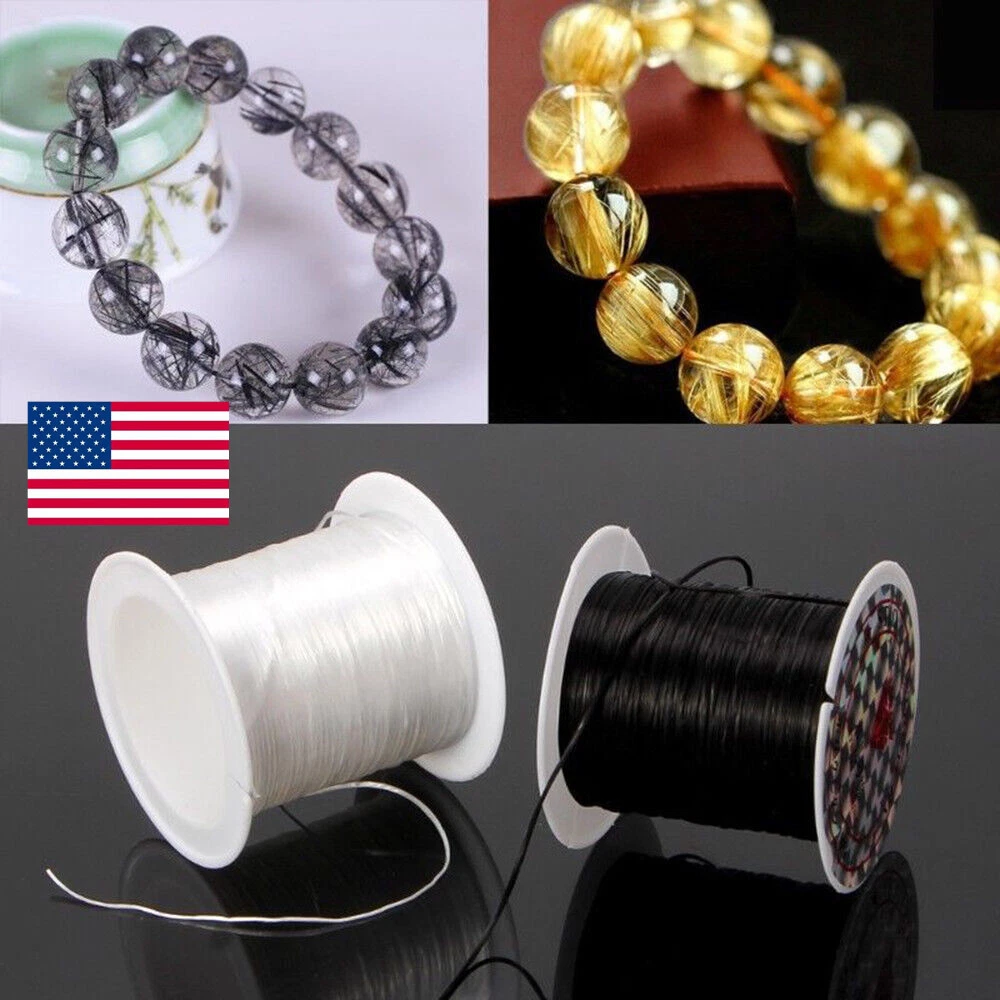 Stretch Polyester String Cord Elastic Clear Beading Thread for Jewelry  Making US