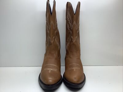MENS MASTERSON BOOT CO COWBOY DARK BROWN BOOTS SIZE 10.5 D  display picture 3