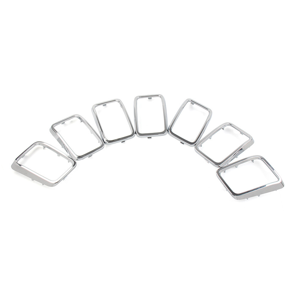 Front Grille Cover Ring Inserts Frame Trim Kit For Jeep Grand Cherokee
