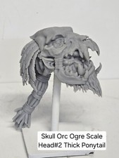 3d Printed SKULLBONE ORC 2 OGRE SIZE Headsculpt For Mythic Legions 1 12