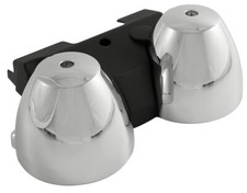 Untere Gehäuseschalen für original Tacho chrom/schwarz, KAWASAKI ER5 ZR7 ZRX1100