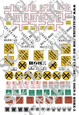SCALELIKE INDUSTRIES HO SCALE RAILROAD CROSSING SIGN 2 (HORX-2) NEW IN PACKAGE