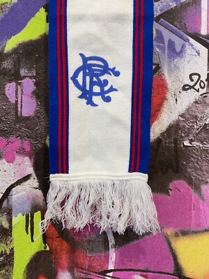 Écharpe Vintage Rangers Glasgow FC - Années 80/90 - Supporters Écosse - Bon état