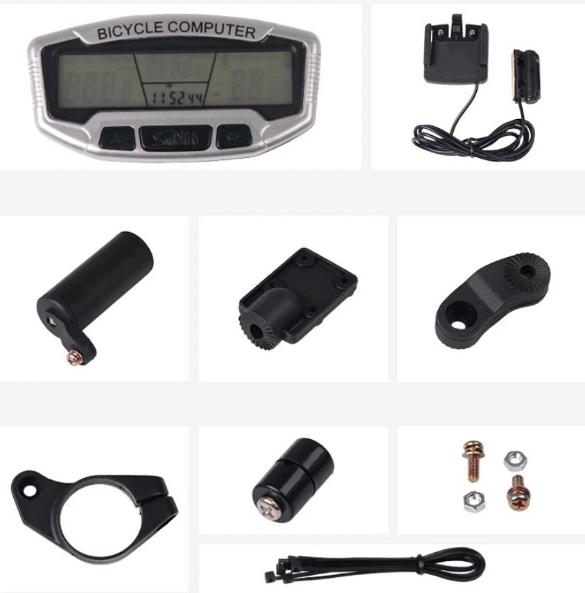 Fahrradcomputer Fahrradtacho Radcomputer Wasserdicht Tacho LCD 28 Funktionen - Bild 3 von 4