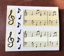 MRS GROSSMAN SHEET MUSIC STICKER SHEET VINTAGE *