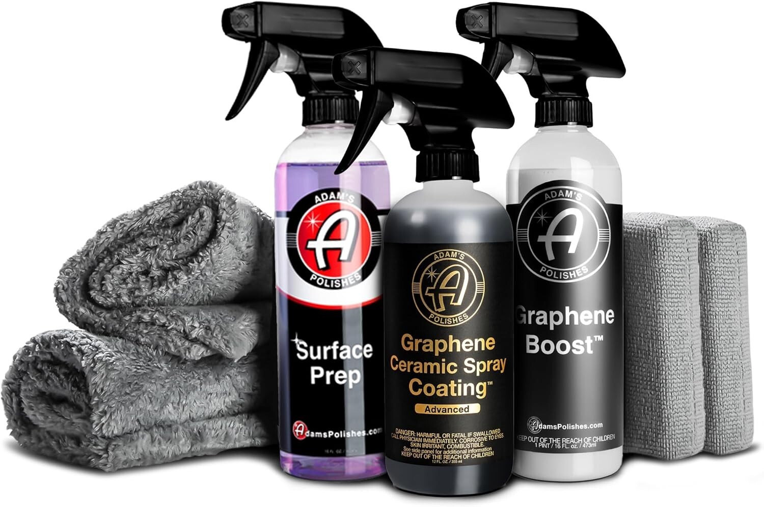 Adam's Polishes Advanced Graphene Ceramic Spray Coating Complete Kit - 18+ Month