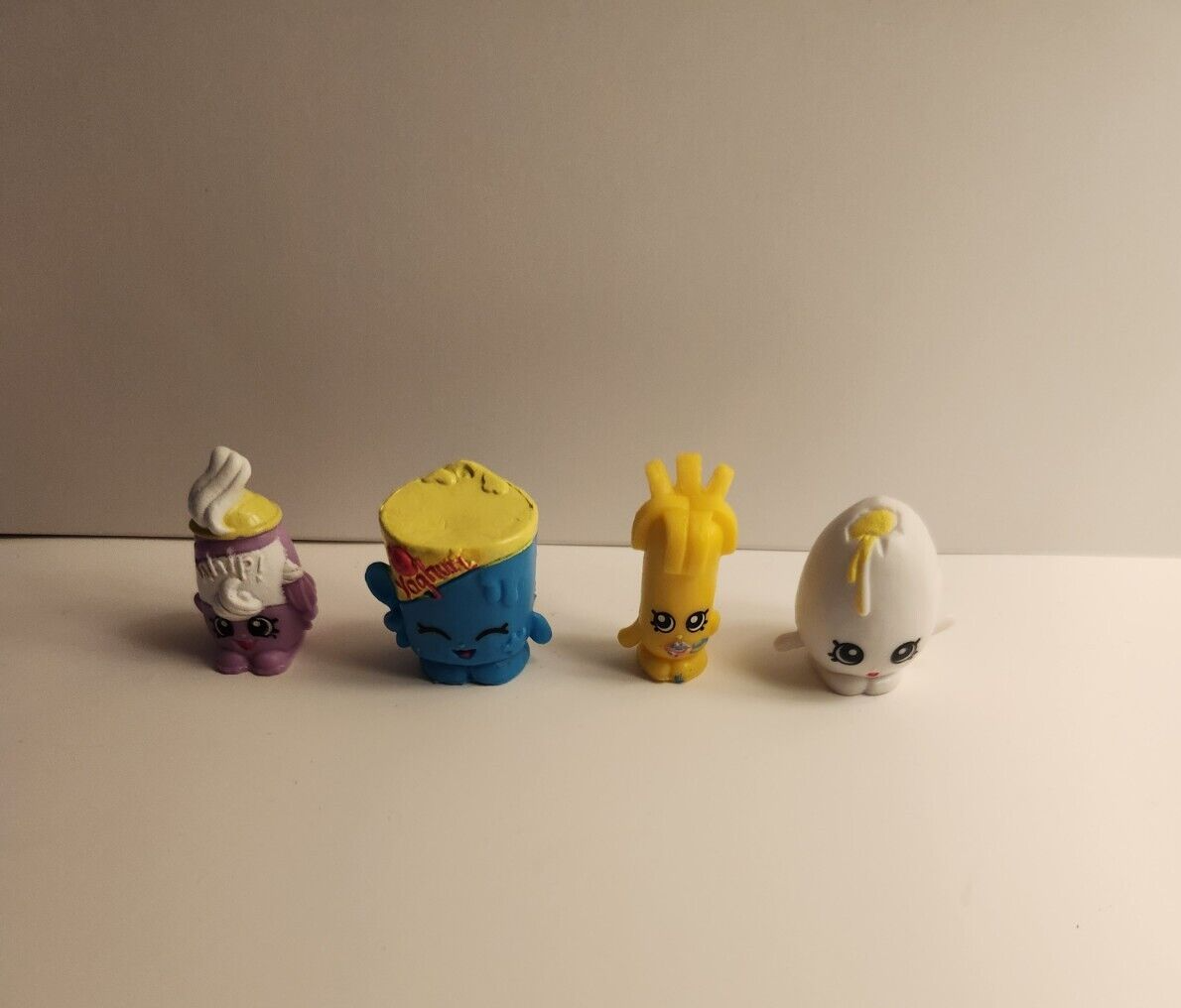 Shopkins Season 1 Dairy 4 Piece Bundle (Dollops, Yogurt, Cheese, Egg)