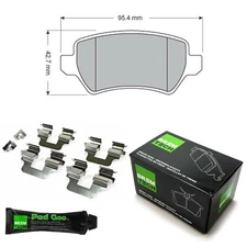 BREMTECH REAR BRAKE PADS & FITTING KIT FIT: VAUXHALL ZAFIRA B 2005-2014 BPX2755G