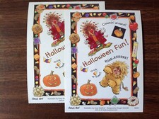 2 Suzy's Zoo sticker sheets: Halloween Fun 90001