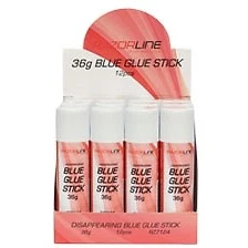 Razorline Disappearing Blue Glue Stick 36gm Pack of 12 - Picture 1 of 1