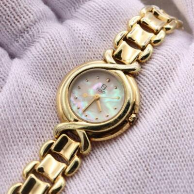 FENDI 700L Gold Women's Watch Shell Dial Quartz Vintage Japan