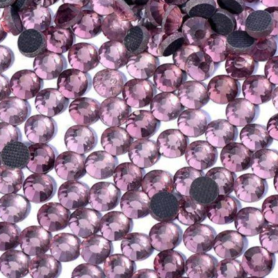 1440pcs HotFix Rhinestone Lt.Amethyst Iron-On FlatBack Beads Czech ss10 3mm