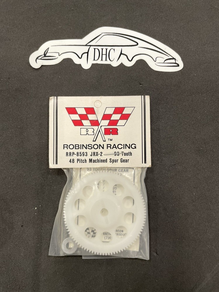 RRP Robinson Racing Vintage RC  Car Part # 8593 JRX-2 Machined 48P Spur Gear 93T