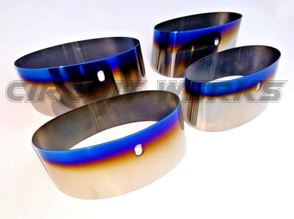 Титановые накладные наконечники Circuit Werks 08-14 Lexus ISF с угловым вырезом наконечник выхлопной трубы IS-F - Изображение 3 из 4