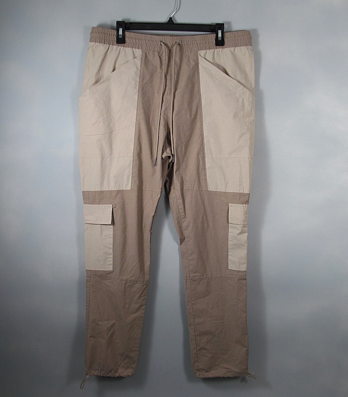 Pacsun Cargo Jogger Pants Mens XL Beige Pockets Utility Preppy