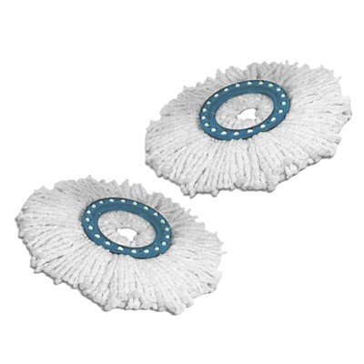 2x Replacement Heads Easy Cleaning Mopping Wring Refill Mop Spin Mop Acc