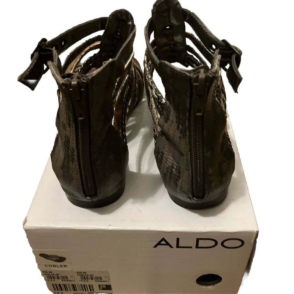 Tacones planos Aldo multicolores con tiras para mujer Foto 3 de 4