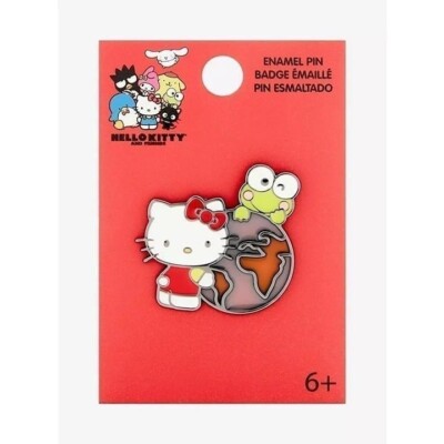 Loungefly Hello Kitty & Keroppi EARTH Enamel Pin NEW! FAST SHIPPING !
