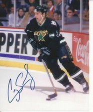 Craig Ludwig Autographed 8x10 Dallas Stars  Free Shipping  #4