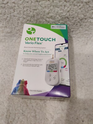 OneTouch Verio Flex Meter Blood Glucose Monitoring System EXP. 4/30/2029