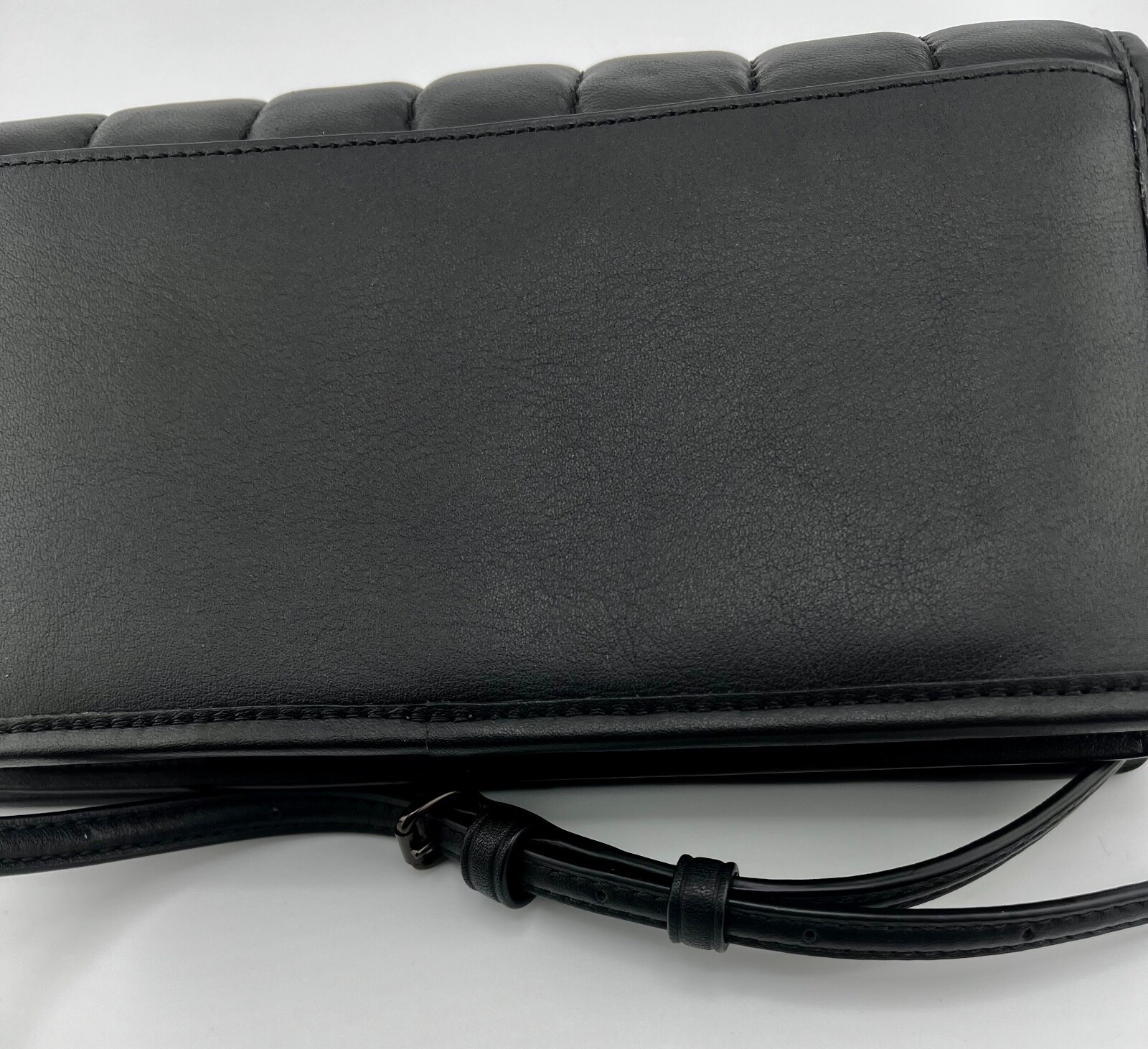 COACH Hayden Foldover Quilted Leather Crossbody Shoulder Bag Clutch Black
