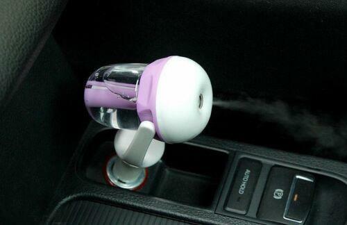 Portable Car Aromatherapy Perfume Air Freshener Humidifier Diffuser Filter Pink - Picture 7 of 8