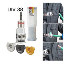 TAJIMA DK-MSDIV38 Electrician Cable Stripper Socket MUKISOKE with 3 Adapters