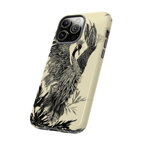 Red Crowned Crane Bird Phone Case for iPhone, Samsung Galaxy, Pixel - 第 27/175 張圖片
