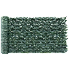39"Artificial Dark Ivy Leaf Privacy Fence Panel Screen Hedge Decor Custom Size