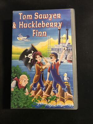 Tom Sawyer & Huckleberry Finn ZeichentrickVHS Video Kassette Zustand gut @819