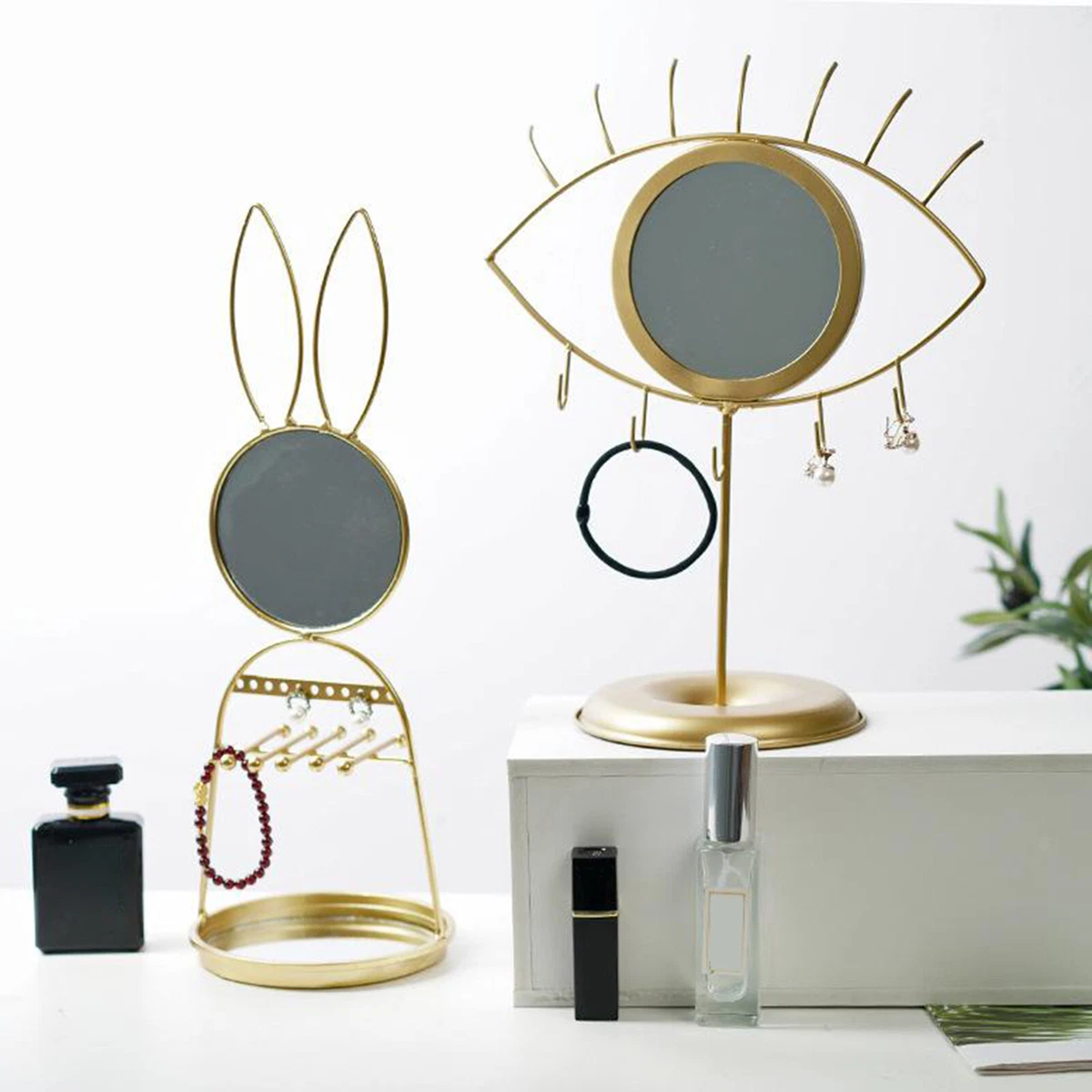 Mirror and deals jewelry holder