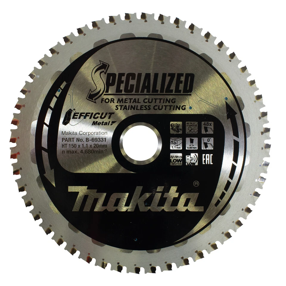 Makita Scie 150x1, 1x20 48Z Efficut B-69331Metall Aluminium Rapidement Efficace - Photo 1/1