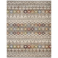 SAFAVIEH Amsterdam Collection AMS108K Ivory / Multi Rug