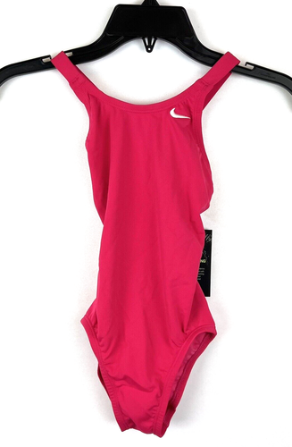 Nike Girl’s Solid Pink One Piece Swimsuit Size Small