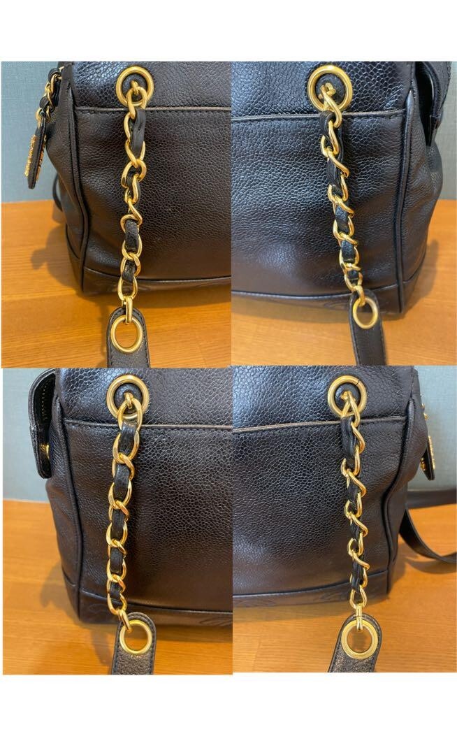 美品 CHANEL TRIPLE COCO CHAIN SHOULDER BAG CHANEL Triple Coco Chain Shoulder Bag Black Auth | eBay
