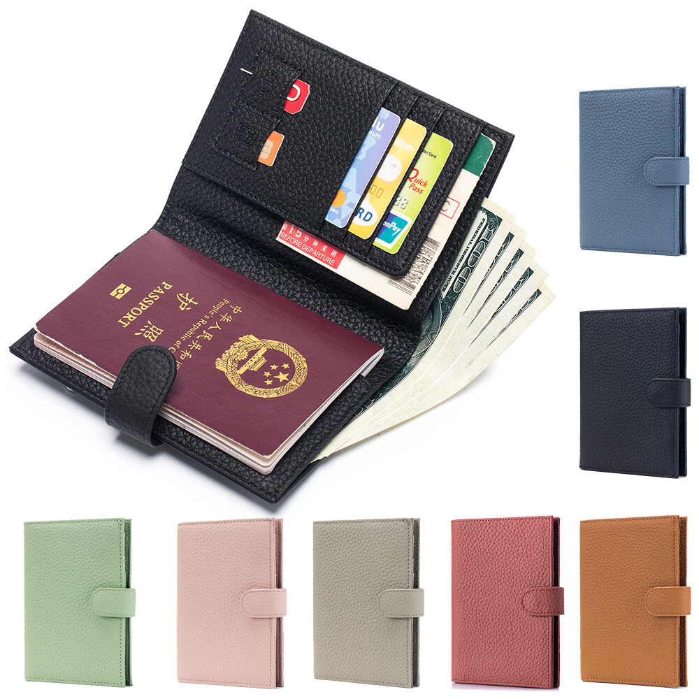 RFID Blocking Passport Holder Travel Wallet for Men & Women-image